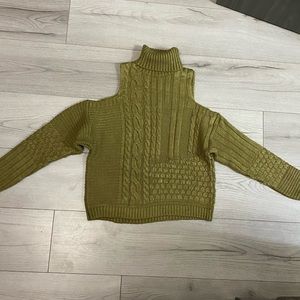 Asos Cold Shoulder Cable Sweater